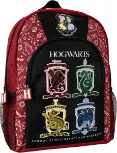 Mochila De Casas De Hogwarts De Harry Potter Kawai