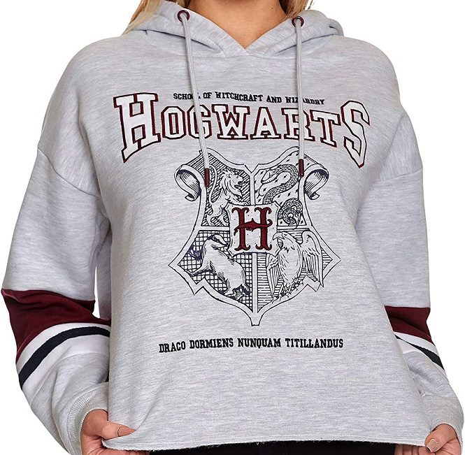 Sudadera Harry Potter Talla 12 Estampado Hogwarts Negro | En Línea