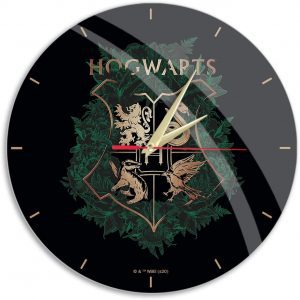 Reloj De Pared Del Escudo De Hogwarts Brillante