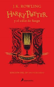 Libro De Harry Potter Y El Cáliz De Fuego Edición Gryffindor 20 Aniversario