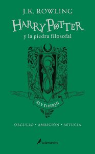 Libro De Harry Potter Y La Piedra Filosofal Edición Slytherin 20 Aniversario